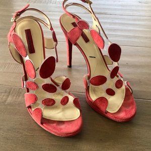 Cesare Paciotti hot pink sandals Authentic